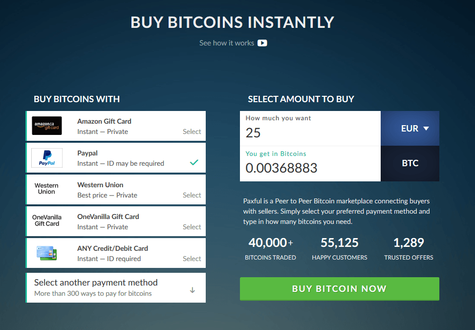 Paxful Buy Bitcoin