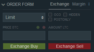 Bitfinex Order Form LTC 1